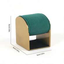 Luxury Gold Metal Watch Display Stand - Soft Green Velvet Cushion, Universal Fit For All Watches (Home/Store Decor And Display) - Multicolor - View 8