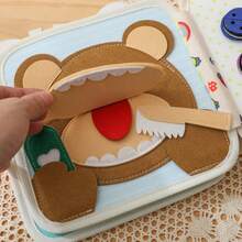 Rabbit Cloth Book - Colorful Design, Built-In Rich Gameplay & Interesting Animal Illustrations, Soothing Baby Toy, Develop Baby's Manual Dexterity, Helpful For Baby's Cognitive Development, Untearable Felt Book, Toy Early Education 3D Quiet Book For Baby - Multicolor - View 8