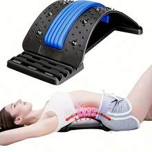 Lumbar Relaxation Stretcher, Multi-Layer Back Cookie, Upper And Lower Back Stretching And Relaxation Device, Lumbar Support Spinal Board, Yoga Auxiliary Support, Adjustable Height Lumbar Massager With 3 Adjustable Settings, Suitable For Chairs And Cars - Multicolor - View 6