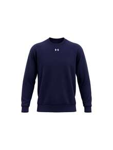 [Bundle] Under Armour Sportstyle Men's Tank White + Rival Fleece Rival Men's Sweatshirt Navy Blue - White+Blue - View 3