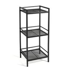 Garvee Bathroom Shelf,Metal Bathroom Shelves,Bathroom Organizer,Freestanding Shelving Unit,Storage Shelf,Multifunctional Open Floor Shelves For Living Room Bedroom Kitchen Office - 3 Tier Black - View 1