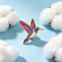 Colorful Hummingbird Lapel Enamel Pins And Brooches Badge Pins For Backpacks Bags Backpack Cool Decoration Friend For Gifts - Multicolor - View 8