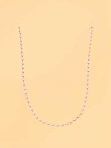 STONEFANS 1pc French Floral Eyeglass Chain, Thin Rhinestone-Embellished Anti-Slip Rope, Niche Elegant Anti-Drop Glasses Chain - Silver - View 4