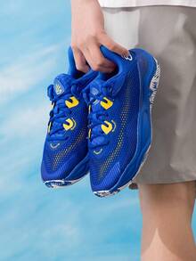 Under Armour Men's Women's Basketball Shoes CURRY SPLASH 24 AP Performance Mesh Basketball Shoes 3027262-400 - Blue - View 2