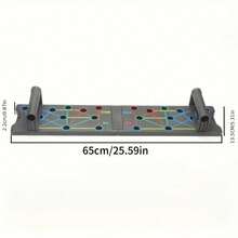 Prancha de Flexão Multifuncional dobrável Tábua para Flexão Multifuncional Dobrável Fitness com Manoplas - preto - Visão 4