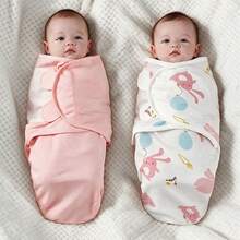2pcs Butterfly Swaddle Blankets, Swaddle Wrap Style, Soft And Skin-Friendly, Absorbent And Breathable, Essential For Newborns - Multicolor - View 9