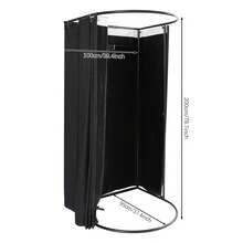 YUNRUX Simple Bottom Zipper, 95x100x200cm In A Robe, The Black Miniature Wardrobe - 黑色 - 查看 2