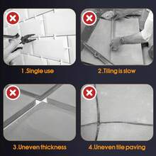 U-Shaped Tile Cross Spacers, Horseshoe-Shaped Tile Leveling Shims, Reusable Plastic Tile Gap Spacers, Suitable For Ceramic Tile, Glass, Marble, Stone Wall And Floor Installation - A-u Type - View 7