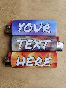 1/3/6/10/20pcs Customized Stickers, Personalized Lighter Packaging Stickers (2.5*2.7in), Personalized Pocket Lighter Decoration, Customized Lighter Advertising, Promotional Gift Customization, Can Print Logo And Slogan, Suitable As Gift (Lighter Not Included) - Multicolor - View 6