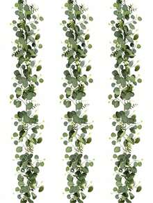 1pc Artificial Eucalyptus Greenery Vine Background Decor | 5.9ft Floral Vine, Suitable For Wedding, Spring Home And Party Decoration, Tabletop, Fireplace Mantel, Archway Background, Wedding Centerpiece Floral And Outdoor Party Decor - Multicolor - View 2