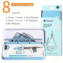Ruler, Compass, Pencil Set, Geometry, Math, Drawing Stationery, Math, Boys Girls Gift, Office Stationery Set, School Supplies, Back To School - Sets - View 4