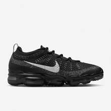 Nike Vapormax Flyknit Comfortable Breathable PU Fabric Shock-Absorbing Wear-Resistant Low-Top Black Casual Urban Commuting Running Shoes Men's - Black - View 4