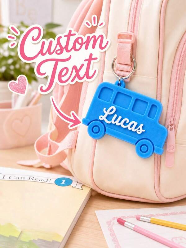 Personalized 3D Printed Keychain, Customized Letter Keychain, Back To School Keychain, Multiple Styles And Colors Available. Anti-Lost Bag Tag, Backpack Charm, Clothing Decoration Accessory, Water Bottle Charm, Holiday Party Accessory, Lunch Bag Charm, Birthday Party Favor, Christmas Gift Tag. Perfect As A Growth Gift, Birthday Gift, Holiday Gift For Teenagers.