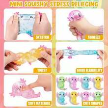 Axolotl Soft Mallow Maltose Squeeze Toy, Stress Relief Sensory Fidget Toy, Fun Party Gift And Classroom Reward, Suitable For Boys And Girls, Random Color, Needdoh - Multicolor - View 5