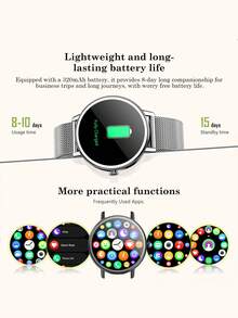 Blackview X30 智慧手錶 全球版 1.26 吋螢幕 360*360 解析度 LBS 基站定位 + WiFi 定位 + GPS 定位 320 mAh 電池 藍牙通話 語音助手 天氣功能 血氧監測 - 查看 2