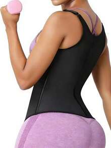 1PC Women's Shapewear Cami Vest, 4-Row Hooks Waist Trainer, Court Style Bust Support Fitness Bodysuit - Multicolor - View 3