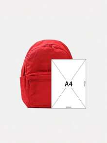 Converse 中性款 Chuck Taylor SEASONAL 背包 UA5796-F97 - 紅色 - 查看 7