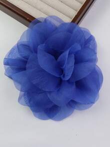 Broche de rosa de tela de organza hecho a mano de 12cm, accesorio elegante y de moda adecuado para bodas, atuendos de vacaciones - rosas - Ver 23