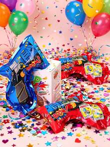 1/5/10/30pcs Self-Igniting Party Poppers, Suitable For Holidays, Birthdays, Weddings, Photo Props. Colorful Confetti Poppers, Novel Design, Suitable For New Year, Birthday, Christmas, Wedding And Graduation Parties - Multicolor - View 4