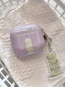 Ins Girl Gentle Purple Star Gift Candle Design Protective Case Compatible With Apple 4/Pro/1st/2nd Gen Wireless Bluetooth Earphones Soft Shell New - Mauve Purple - View 4
