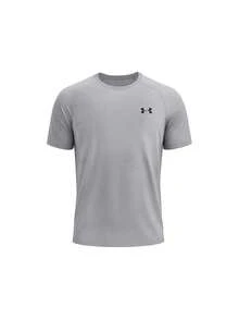 Under Armour [Bundle] Unstoppable Men UA Rival Fleece Logo Hoodie + Venture Daze Tech 2.0 Men's Sports Short Sleeve Grey - Army Green+SteelLightHeather - View 3