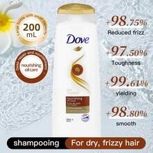 DOVE 密集深層滋養修復洗髮精 1 瓶 200ml，乳霜角蛋白配方，適用乾枯染髮受損毛躁髮質，便攜旅行洗髮 - 200ml 新版深層滋養 - 查看 6