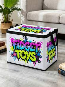 Foldable Multi-Functional Clothing Storage Box (Urban Street Graffiti Style) With Handle, Suitable For Home Closet Organization, Applicable For Travel, Moving, Camping And Underbed Storage - Multicolor - View 5