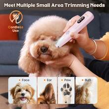Hatteker 1pc Pet Electric Hair Clipper Cat Dog Electric Shaver USB Rechargeable Grooming Tool Cat Paw Trimming Tool - View 10