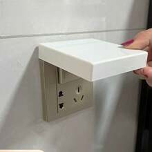 1/2pcs Wall-Mounted Switch Protective Cover, Self-Adhesive Plastic Outlet Protector Cap, 86 Type Electrical Plug Cover, For Bathroom Use - Multicolor - View 13