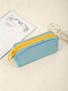 1pc Macaron Transparent PVC Pencil Case, Waterproof Candy Color Portable Zipper Stationery Bag, Clear Pencil Pouch, Suitable For Girls Students Exam Daily Stationery Carrying - Multicolor - View 19