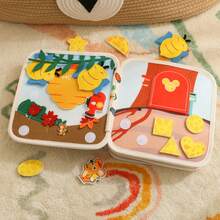 Big Ear Rabbit Cloth Book - Colorful Design, Built-In Rich Gameplay & Interesting Animal Illustrations, Soothing Baby Toy, Develops Baby's Manual Skills, Helps Baby's Cognitive Development, Tear-Resistant Felt Book, Early Education 3D Quiet Book For Babies - Multicolor - View 8