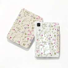 Casing Kompatibel dengan iPad (A16) Generasi ke-11 11 Inci 2025, Casing Generasi ke-10 10,9 Inci 2022, Stand Tipis, Casing Belakang Transparan PC Keras, Smart Cover, Mendukung Touch ID, Auto Wake/Sleep, Motif Bunga - Lukisan Bunga - 2306 - View 20