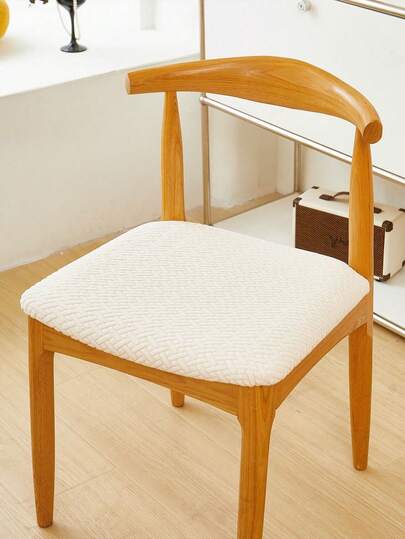 1PC Solid Color Pattern Stool Cover Modern Style Fleece Restaurant Furniture Chair Cover Suitable For Most Chairs