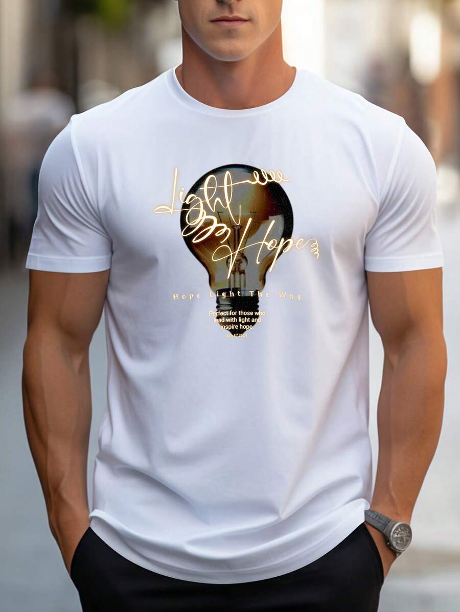 Men T-Shirts - 白色 - 查看 1