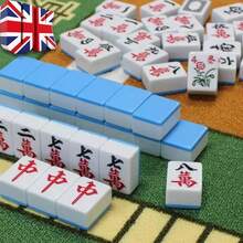 42mm Chinese Mahjong Game Set Professional 144 Tiles English Characters Game - 英國-L315701 - 查看 11