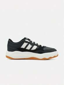 Adidas 中性 Lite Shuffle 低筒運動休閒鞋 KH9023 - 黑與白 - 查看 2