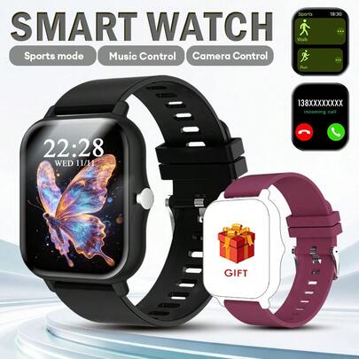 This Popular Smart Watch Features A 1.83-Inch Full Touch HD Screen, Supports Wireless Calling, SMS Notifications, Alarm, Multiple Sports Modes, Remote Photo Taking, Music Playback And Other Functions. Compatible With IOS And Android Smartphones. It Is Perfect As A Gift For Valentine's Day, Easter, Mother's Day, Father's Day, Halloween, Thanksgiving And Christmas.