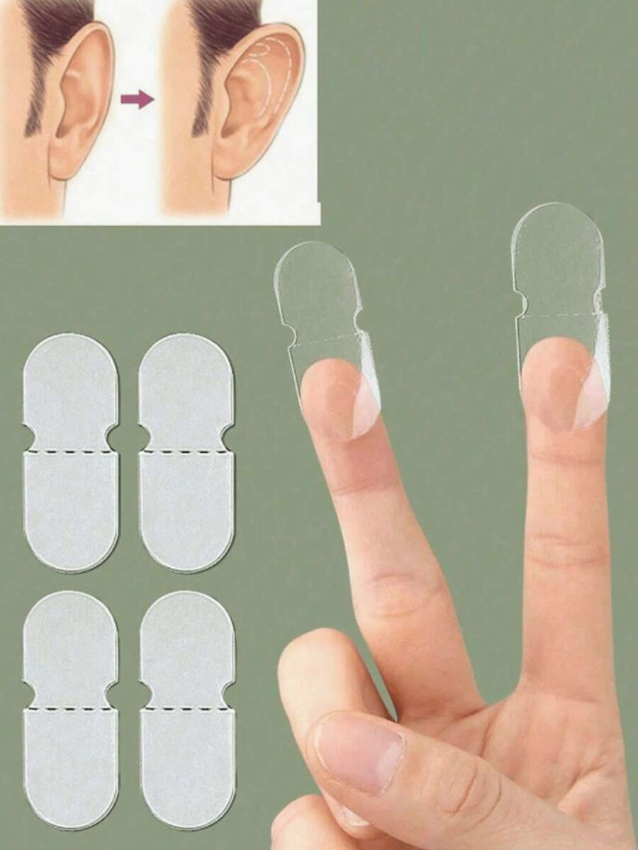 Ear Correction Adhesive Patches, Self-Adhesive Invisible Ear Correction Auxiliary Tape, Beauty Ear Patches, Invisible Ear Clip Correction Patches For Cosplay And Costumes, Comfortable - Multicolor - View 1