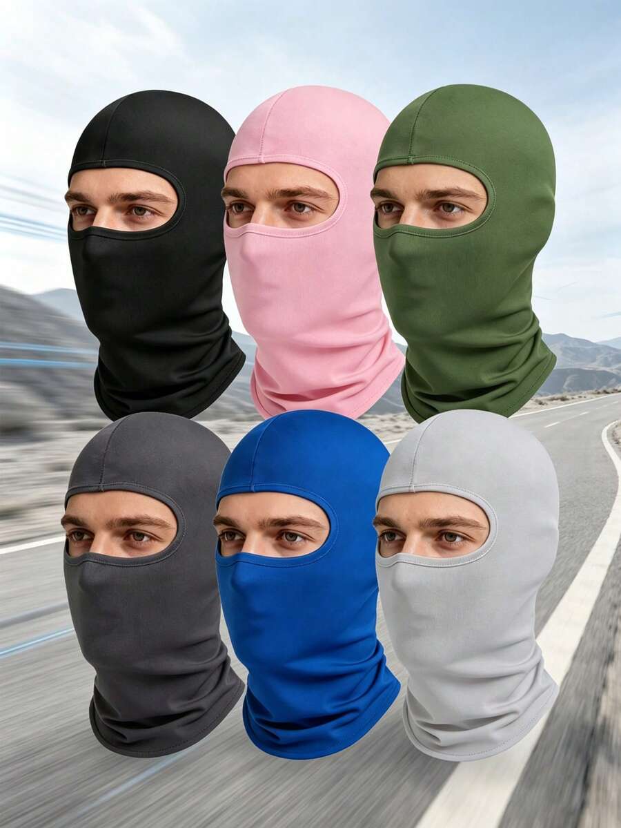 1pc Unisex Ski Mask, Balaclava Style Face Mask, Lightweight Breathable Sun Protection Mask, Suitable For Motorcycle, Snowboarding And Other Outdoor Sports - Style 10 - View 1