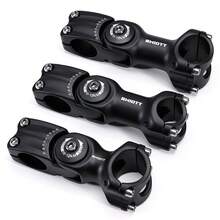 CNC RMIOTT Adjustable Bicycle Stem 90mm 110mm, 60 Degree Angle, Suitable For 25.4mm 31.8mm Handlebars, Mountain Road Bike Cycling Accessories - Black - View 3