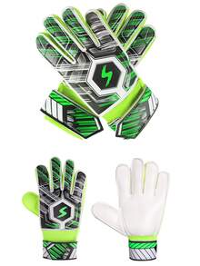 1 Pair Professional Goalkeeper Football Gloves, Anti-Slip Finger Protection, Essential For Match And Training, Back To School - Multicolor - View 8