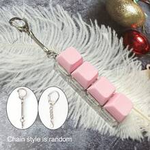 1 pieza Llavero creativo con tecla de teclado, juguete de escritorio con clic nítido y colorido, alivia el estrés y la ansiedad, decoración de oficina divertida, opción de regalo única - Botón - Ver 10