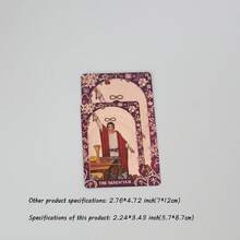 Mini Purple Star Disk Gold Foil Tarot Cards, Premium Metallic Texture Effect, Elegant Tarot Suitable For Beginners And Professional Readers, 3.43*2.24inch Pocket Portable Size - View 9