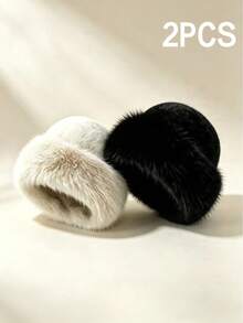 1/2 Pcs Women's Winter Hat With A Soft, Warm Fleece Lining, Perfect For Outdoor Activities In Winter. - A - View 15