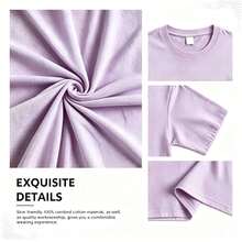 Women T-Shirts - 紫色 - 查看 3