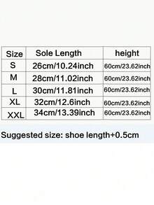 1 Pair Foldable Portable Waterproof Tall Shoe Covers, Waterproof Boot Covers, Waterproof Rain Shoe Covers, Reusable Anti-Slip Waterproof Shoe Covers, Suitable For Outdoor, School, Office, Home, Travel, Cycling, Etc., Multiple Sizes Available - A - View 7