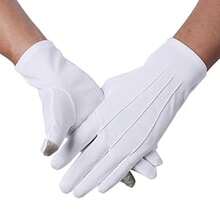 Male Police Officer Formal Tailcoat, Honor Guard Parade, Nylon Cotton Gloves 26cm - Multicolor - View 11