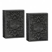 1/2 Deck Plastic Waterproof Playing Cards, Black Standard Adult Playing Cards, Stylish High-End Playing Cards, Suitable For Camping, Beach, Pool Party, Tabletop Games As Gifts - Black 2PCS - View 18