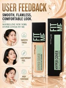 Maybelline Custom Foundation Flawless Versión 103, Tamaño Completo 30ml, Muestra 18ml, Textura Ligera y Adherente, Alta Cobertura, Larga Duración, Resistente a la Opacidad - Base de maquillaje personalizada impecable 103 - Ver 10