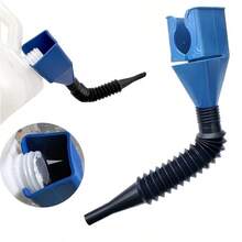 (2pcs: Funnel + Towel) Portable Retractable Folding Oil Funnel (With Quick-Connect Nozzle), Made Of Durable ABS Material, Supports Hands-Free Oil Pouring, Suitable For Car, Truck And Motorcycle Oil Change And Addition, Square Mouth Design - A - View 6